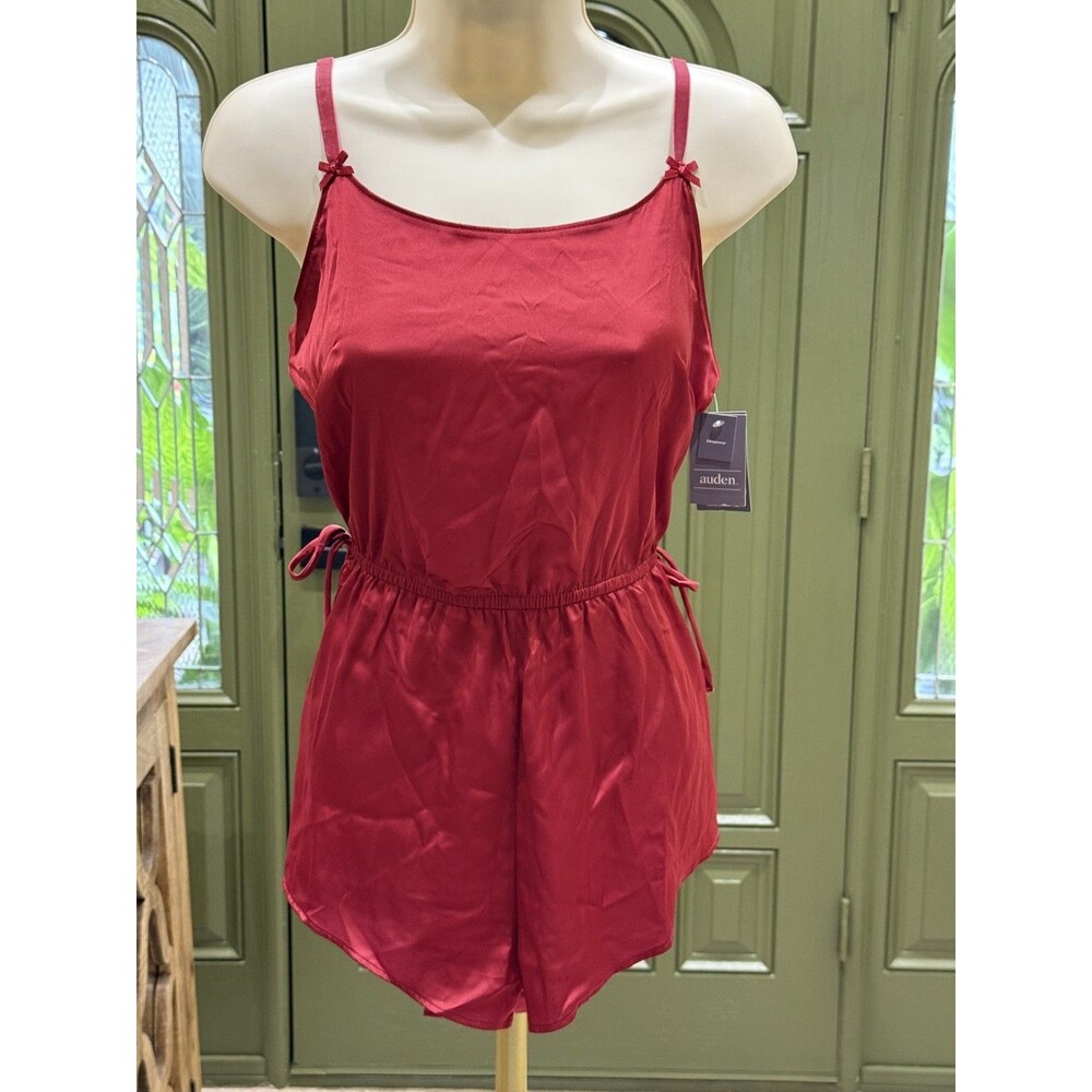 Women's Luxury Collection Satin Romper - Auden Red S